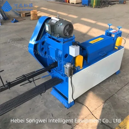 Macchina per raddrizzare e tagliare fili da 2,5 mm-6 mm come attrezzatura aggiuntiva per la saldatrice a rete